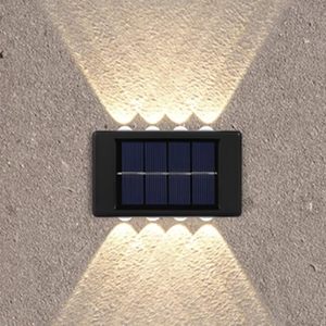 12 heures d'éclairage 2 paquets de 12 lumières de voie murales LED lumière de jardin solaire LED extérieure - Product Image 1