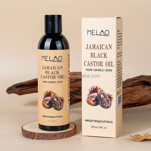 Huile de ricin MELAO 100% pure pressée à froid sans hexane Huile de ricin noire jamaïcaine biologique en gros Huile pour cheveux pour la croissance des cheveux - Product Image 5
