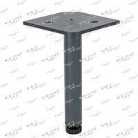 WINSTAR Langlebige Qualitäts-Möbelfüße 150mm Metall Dreieckige Moderne Sofa- und Bettbeine für Schrankfüße