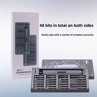 Ensemble de tournevis électrique DIY 49-en-1, moteur sans balais rechargeable, fonction de marche arrière automatique, lumière LED, usage domestique