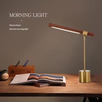 Lampe de bureau moderne et simple à abat-jour métallique, commande par bouton, protection oculaire, pliable, pour chambre à coucher et diffusion en direct
