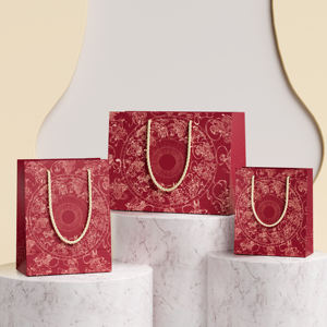 Sacs de shopping en carton kraft blanc écologiques de luxe, décorés de ruban, papier d'emballage cadeau pour chaussures et vêtements - Product Image 1