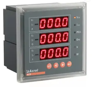 Acrel ACR320E, pantalla digital cuadrada, medidor multifunción, voltaje de CA, frecuencia de corriente, medidor de potencia activa