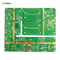 PCB RF Rogers RT/duroid 5880LZ sur mesure, plaqué or dur 14L, 0,508 mm (20 mil), 3-6 GHz, pour communication de défense