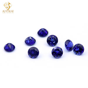 라운드 랩 자란 사파이어 로얄 블루 랩 사파이어 스톤 GRC/AGL 쥬얼리 제작을위한 사소한 포함 블루 원석 인증 - Product Image 4