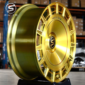 Rines Deportivos <span class=keywords><strong>de</strong></span> Lujo Monobloque Forjados a Medida en Oro Rosa, 5 Birlos 5x112 5x114.3 para Audi, Mercedes, <span class=keywords><strong>Tesla</strong></span>, Chevy, <span class=keywords><strong>Roadster</strong></span>, 20x9 - Product Image 2