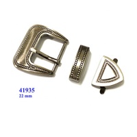 Ensemble de 3 pièces avec boucles pour chaussures, pièces en métal personnalisé, style occidental