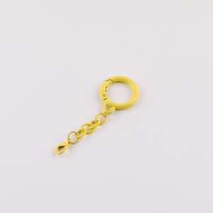Colorful Baking Paint Metal Spring Ring Chain Keychain Diy Jewelry Accessories for <b>Bag</b> Craft Projects Middle Size Licensed - Product Image 5