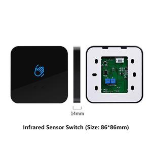 เซ็นเซอร์อินฟราเรด 12V ไฟ LED แสดงสถานะ ควบคุมการเข้าออก ปุ่มออกแบบไม่ต้องสัมผัสสำหรับปลดล็อคประตูภายในอาคาร ไฟ LED ส่องสว่าง - Product Image 4