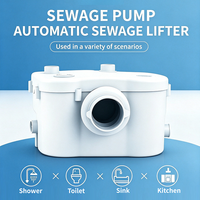 Promotion : Unité de relevage des eaux usées basse pression à commande entièrement automatique 2 CV pour l'évacuation des eaux usées domestiques des toilettes de sous-sol
