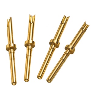 Pin POGO <span class=keywords><strong>de</strong></span> Latón chapado en <span class=keywords><strong>oro</strong></span> <span class=keywords><strong>de</strong></span> alta corriente para pasador conductor con resorte <span class=keywords><strong>de</strong></span> PCB - Product Image 6