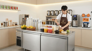 Congélateur commercial sous comptoir en acier inoxydable, table de préparation réfrigérée pour sandwichs et pizzas - Product Image 2