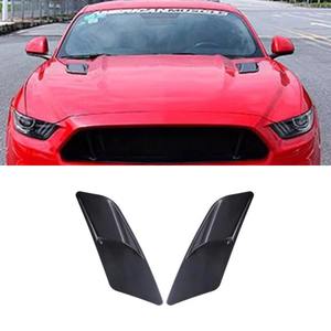 Cubiertas de Ventilación para Capó Delantero de Coche con Aspecto de Fibra de Carbono Real para Ford Mustang 2015-2017, Kit de Carrocería, Accesorios para Coche - Product Image 1