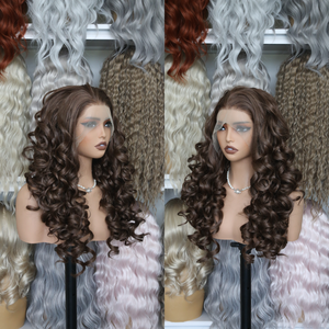 Perruque synthétique Latisha Style HD13*4 Lace Premium <span class=keywords><strong>Futura</strong></span> Fibra pour les magasins de produits de beauté, avec petits nœuds, finition mate, résistante à la chaleur - Product Image 4