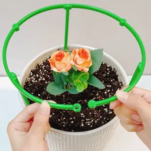 Plant Stake Support Garden Single Stem Support Stake Cage Support Rings Twist Ties Flowers Peony Lily Rose