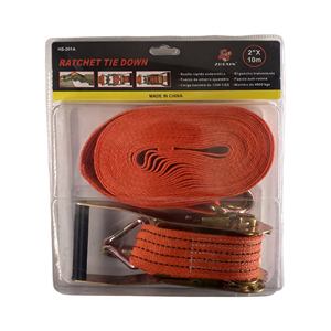 Le matériel de polyester de 50mm de prix usine peut être adapté aux besoins du client pour le chargement de cargaison avec la boucle de cliquet et la fixation de boucle de ceinture - Product Image 1