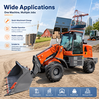 Chargeur télescopique FULCORE avec système de freinage pneumatique et forte traction pour travaux agricoles, chargeur diesel, livraison gratuite