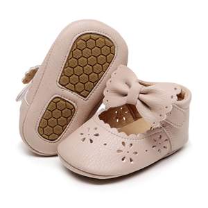 Grazioso grazioso grazioso e luccicante bellissimo e affascinante antiscivolo baby mary jane <span class=keywords><strong>scarpe</strong></span> da principessa <span class=keywords><strong>per</strong></span> neonati con fiocco - Product Image 2