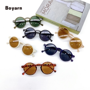 Boyarn Fashion Pc <strong>Frame</strong> Uv400 <strong>Baby</strong> Retro Oval 2022 Kids Sunglasses Wholesale Sun <strong>Glasses</strong> Shades - Product Image 1
