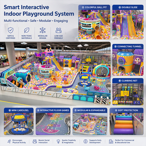 Equipo de juegos interior personalizado: <span class=keywords><strong>Arena</strong></span> Ninja Warrior interior que incluye lanzamiento de aros, escalada de obstáculos, pared curva y columpio de cuerda. - Product Image 2