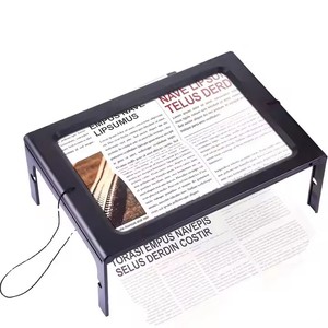 Lupa grande de página completa con soporte de luz para lectura de personas mayores - Product Image 1