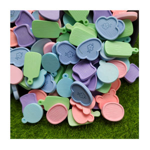 100Pcs New Cute Cartoon Resin Wooden Plate Dish Tray Resin Cabochon Scrapbooking DIY Jewelry Hairpin Craft Decor Accessories