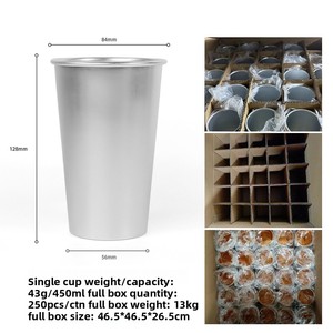 Biểu Tượng Tùy Chỉnh Nhôm Cup 450Ml Màu Sắc Thay Đổi Tái Sử Dụng Bia Cốc Nhiệt Phản Ứng Sinh Thái Thân Thiện Cho Các Sự Kiện Ngoài Trời - Product Image 2