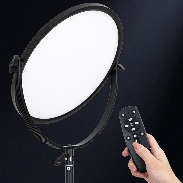 Trending Round Portable Remote Control High CRI Video Studio Light for Film Photo Live Recording Led Panel Lights
