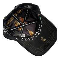 Topi Bisbol Bordir Peta Bendera Multi-Negara Logo W Berhias Berlian Imitasi, Topi Hard Crown Hitam Cup 2026, Bintang Emas, Grosir
