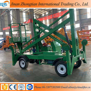 โต๊ะยกสูงเครื่องยนต์ดีเซล10ม. 12ม. 14ม. แบตเตอรี่ขับเคลื่อนด้วยตนเองยกบูมลิฟท์ยกท้องฟ้า - Product Image 3