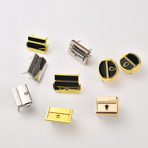 Lockable Metal Snap Clasps Square Buckles For Bags Luggage Hardware Accessories Security Feature - Product Image 2