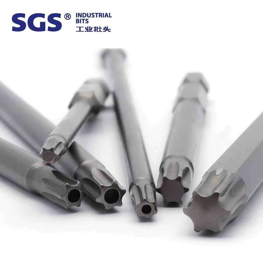 SGS nguồn nhà máy 1/4 ''trình điều khiển hình lục giác 50mm Chiều dài Torx mà không có lỗ chèn bit