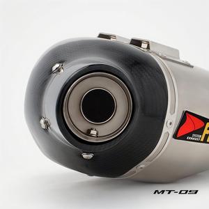 Sistema <span class=keywords><strong>de</strong></span> Escape Completo Modificado para <span class=keywords><strong>Yamaha</strong></span> <span class=keywords><strong>MT</strong></span>-<span class=keywords><strong>09</strong></span> con Salida Trasera y Punta <span class=keywords><strong>de</strong></span> Fibra <span class=keywords><strong>de</strong></span> Carbono, con Contrapresión, Modelo 2017 - Product Image 3