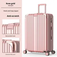 Ensemble de valises de voyage en gros, valise à roulettes à trois pièces, grande capacité, simple, étanche, ABS+PC, transfrontalier