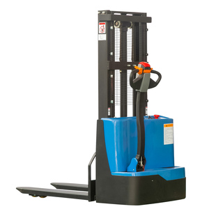 Walkie Rider Type Full Electric Stacker Forklift 1t 1.5t 2t Electric Pallet Truck For Warehouse And Container