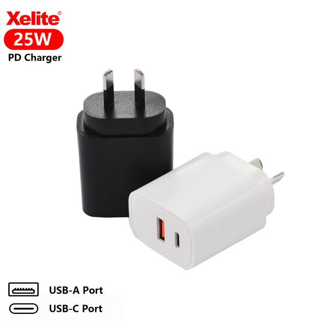 25W USB C Charger Block Dual Port PD Power Adapter Type C Wall Charger for iPhone 16 15 Pro Max for Samsung S23 S22 iPad Laptop