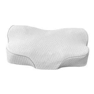 颈部疼痛缓解记忆泡沫枕头矫形枕头设计，用于睡眠，但支持侧后胃枕