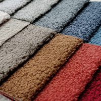 Teddy Mink Bouclé Polyester Stoff Atmungsaktives Umweltfreundliches Textil-Rohmaterial Lockig für Nordischen Stil Möbel
