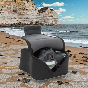 Étui et sac pour <span class=keywords><strong>appareil</strong></span> <span class=keywords><strong>photo</strong></span> en néoprène imperméable avec fermeture à glissière, style décontracté, bandoulière unique pour la photographie en extérieur - Product Image 2