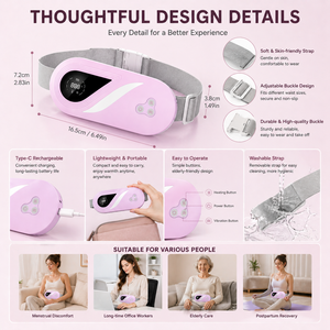 แผ่นประคบร้อนประจำเดือนแบบขายส่ง OEM สำหรับผู้ชาย แผ่นประคบร้อนอัจฉริยะสำหรับบรรเทาอาการปวดประจำเดือน - Product Image 5