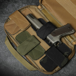 Tactische universele verborgen wapenholster voor de taille, Molle-clip & klittenband, compacte jachtholster met riemclip - Product Image 1
