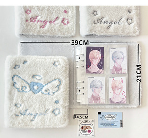 Ins Phong Cách Thiên Thần Sang Trọng Thẻ Chất Kết Dính A6 Cánh Trái Tim Album A6 Lỏng Xoắn Ốc Máy Tính Xách Tay Thần Tượng Photocard Lưu Trữ Cuốn Sách <span class=keywords><strong>Polaroid</strong></span> Thẻ Chất Kết Dính - Product Image 6