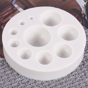 <span class=keywords><strong>Moule</strong></span> à Fondant de chocolat en Silicone, demi-dôme, moulage de sucre de décoration, Semi-sphère, pour la maison - Product Image 4