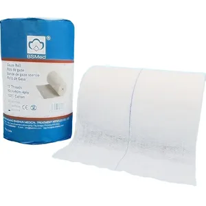 Good price 100% plain cotton 1ply 2ply 4ply absorbent gauze roll lifesupport gauze roll