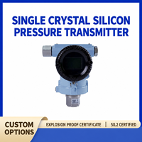 Transmetteur de pression antidéflagrant industriel, capteur en silicium monocristallin, écran LCD, 4-20 mA, HART, connexion de processus personnalisée
