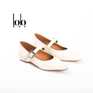 Chaussures plates ballerines en cuir véritable pour femmes printemps 2026, Mary Jane, design doux et confortable pour le printemps, l'été et l'automne - Product Image 3