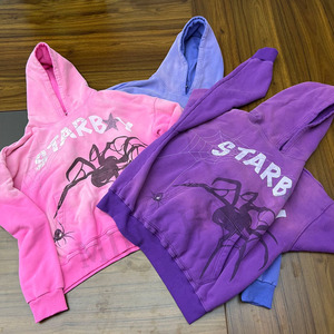 Streetwear personnalisé de diverses couleurs pull à capuche sans cordon de serrage sweats à capuche pour hommes délavés à l'acide - Product Image 5