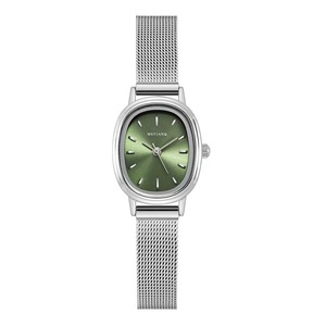 Reloj de color con esfera Ovalada para mujer BrightTones con correa de acero Juvenil y elegante - Product Image 1