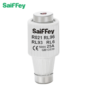 Saiffey-Fusible cilíndrico R021 serie HRC, fusible cerámico tipo tornillo, AC/DC 500V, para la serie R021 - Product Image 3