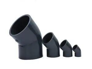 PVC-Wasserversorgungs-Elbow-Fittings UPVC-Kunststoff-Pipf-Fittings 45 und 90-Grad-Elbow